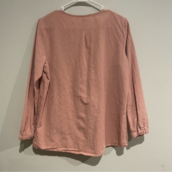 Minibee Mauve Pleated Blouse. Size M - Picture 6 of 6